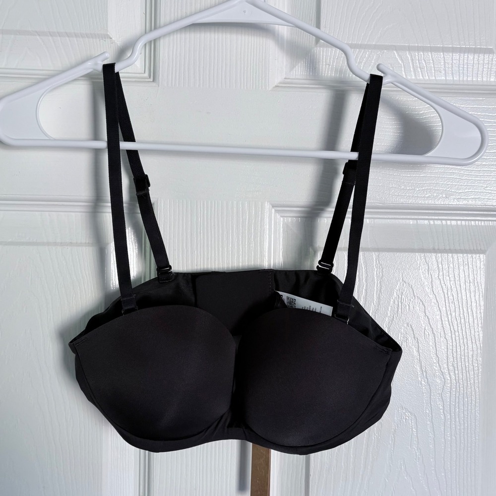 NEW Skims Ultimate Push-Up Strapless‎ Bra 32D OR 34A Onyx Black Padded Underwire